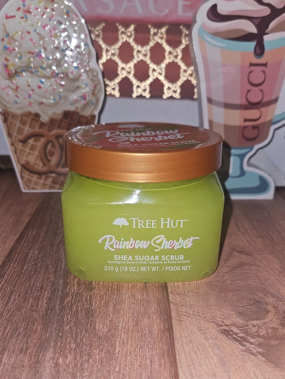 Tree Hut Rainbow Sherbet Shea Sugar Scrub - Green